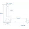 Antena Teltonika Bluetooth magnetyczna SMA 3 dBi 2,4 GHz