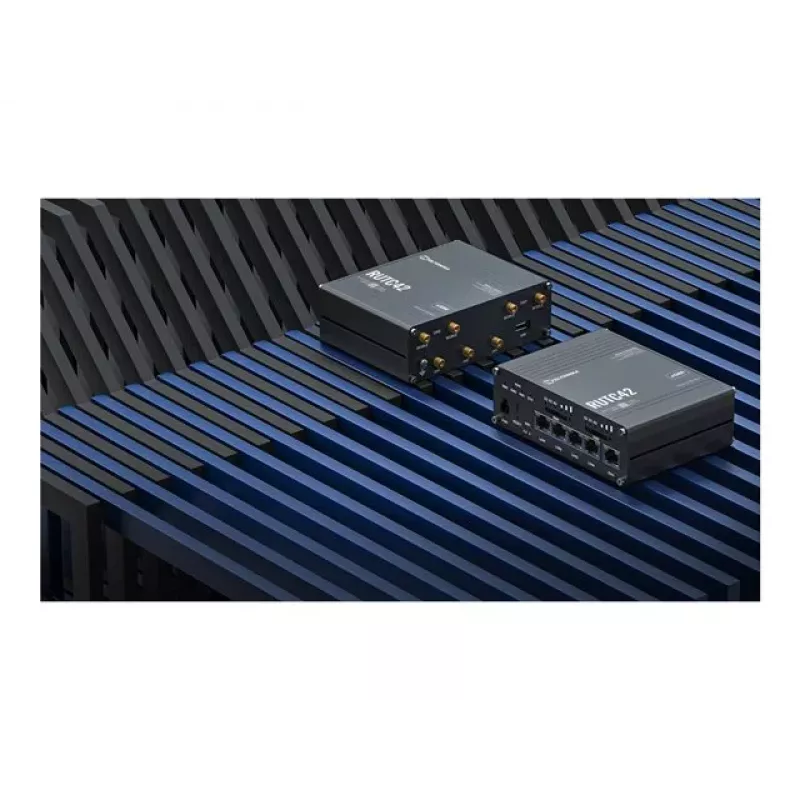 Teltonika RUTC42 5G NR Router bezprzewodowy z 4-portowym przełącznikiem Gigabit, dwuzakresowym Wi-Fi 5, podwójnym SIM, GNSS, obudową aluminiową
