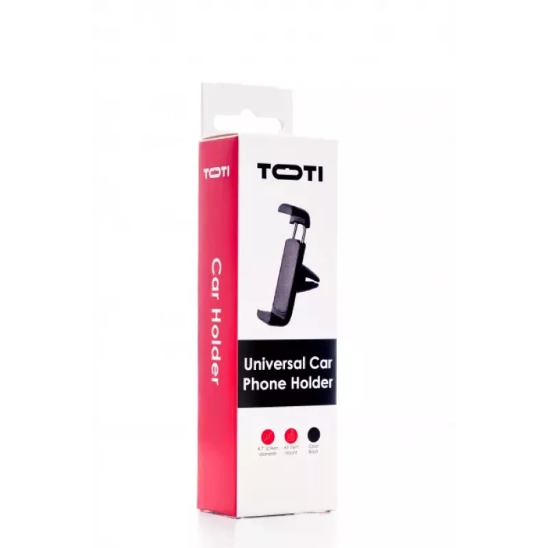 SEEK TOTI Mini Uchwyt na Telefon do Nawiewu Samochodowego, Czarny