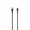 SEEK TOTI USB-A do Lightning 2m Pleciony Kabel 2A (Non-MFI) Czarny