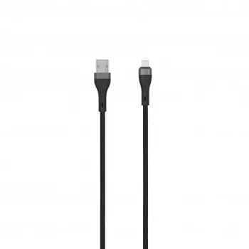 SEEK TOTI USB-A do Lightning 2m Pleciony Kabel 2A (Non-MFI) Czarny