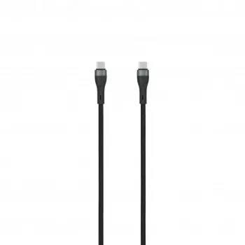 SEEK TOTI USB-C do USB-C 2m Pleciony Kabel 3A Czarny
