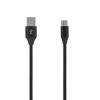 SEEK TOTI USB A do Micro USB, pleciony kabel 2m, 2A, czarny
