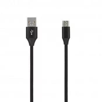 SEEK TOTI USB A do Micro USB, pleciony kabel 2m, 2A, czarny