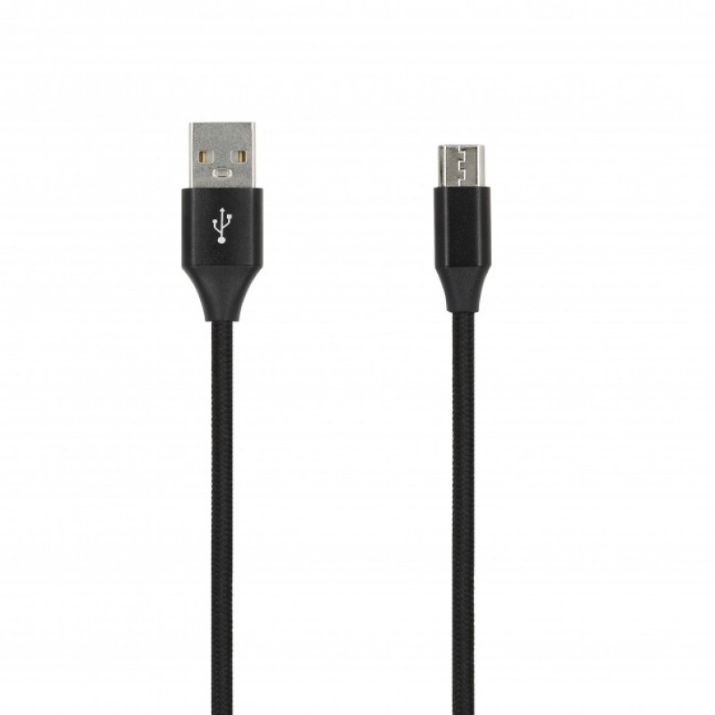 SEEK TOTI USB A do Micro USB, pleciony kabel 2m, 2A, czarny
