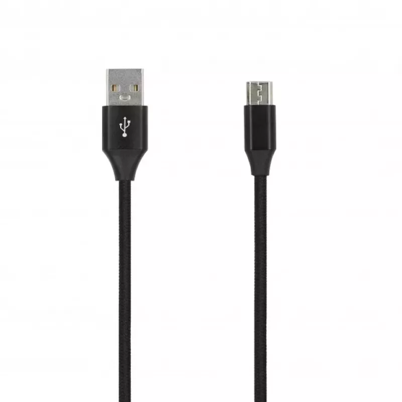 SEEK TOTI USB A do Micro USB, pleciony kabel 2m, 2A, czarny