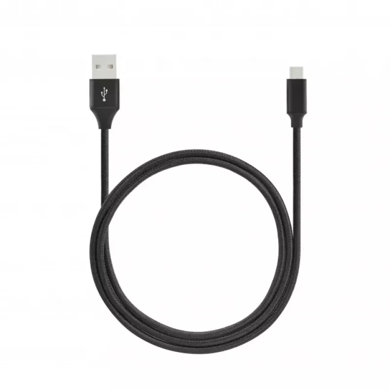 SEEK TOTI USB A do Micro USB, pleciony kabel 2m, 2A, czarny