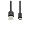 SEEK TOTI USB A do Micro USB, pleciony kabel 2m, 2A, czarny