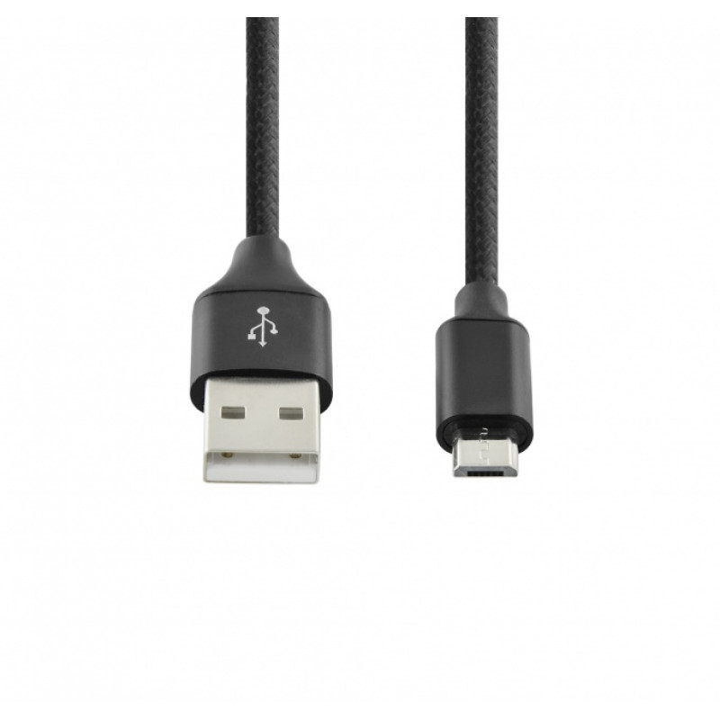 SEEK TOTI USB A do Micro USB, pleciony kabel 2m, 2A, czarny
