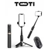 SEEK TOTI Selfie Stick z ukrytym statywem Q12, czarny