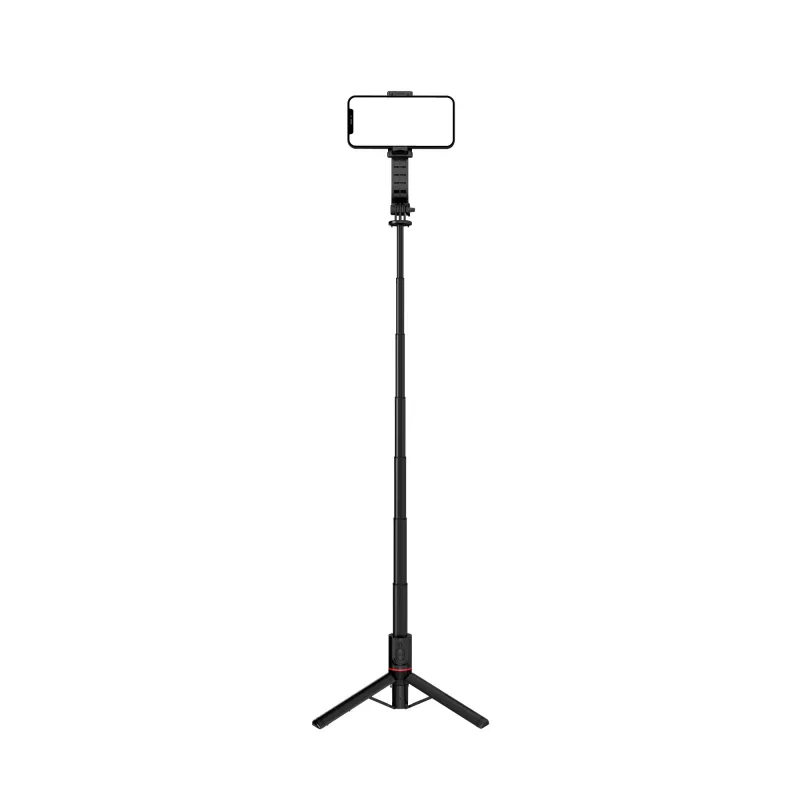 SEEK TOTI Selfie Stick z lekkim statywem uchwytowym L12-B, czarny
