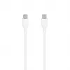 SEEK TOTI USB-C do USB-C Kabel Silikonowy 1m 3A Biały