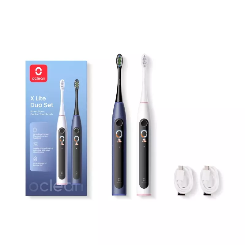 Oclean Electric Toothbrush X Lite Duo Set Dark Blue & Grey
