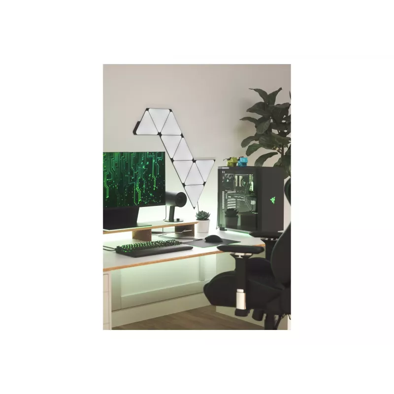 Nanoleaf Shapes Black Triangles Starter Kit (9 Paneli) 42W WiFi