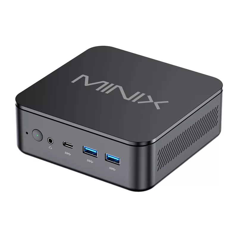 MINIX NR660LP Mini PC, AMD Ryzen 5 6600H, 16GB DDR5, 512GB NVMe SSD, Windows 11 Pro, Czarny