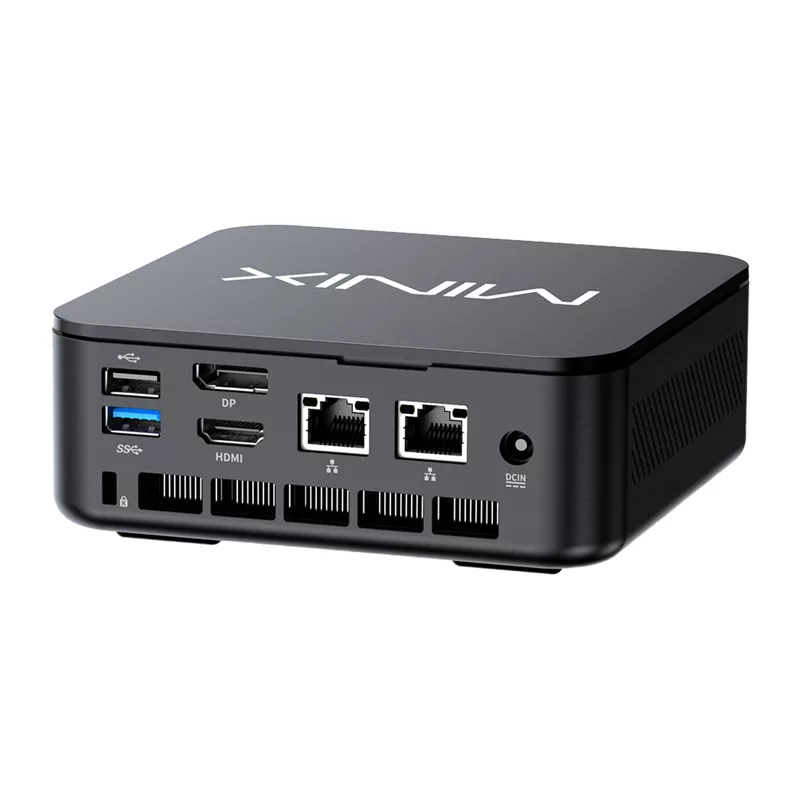 MINIX NR660LP Mini PC, AMD Ryzen 5 6600H, 16GB DDR5, 512GB NVMe SSD, Windows 11 Pro, Czarny