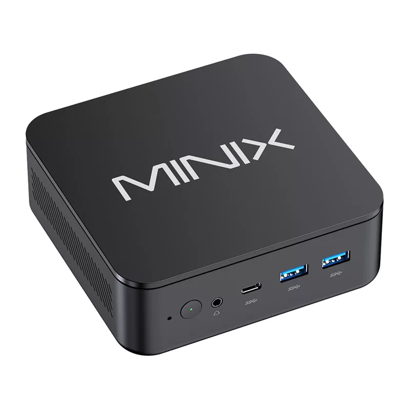 MINIX NR660LP Mini PC, AMD Ryzen 5 6600H, 16GB DDR5, 512GB NVMe SSD, Windows 11 Pro, Czarny