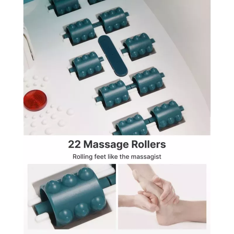 RENPHO Foot Spa Bath Massager X002 with Heat, Bubbles, Vibration & Red Light Therapy
