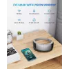 Masażer do oczu RENPHO Eyeris View z podgrzewaniem, kompresją powietrzną, wibracjami, Bluetooth, USB-C, składany, szary