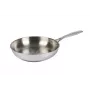 Kuhn Rikon ALLROUND Patelnia bez powłoki 24 cm – 18/10 Stal nierdzewna, gotowa do indukcji, bezpieczna do piekarnika do 240°C