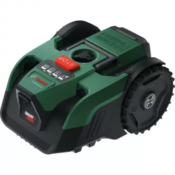 Bosch VISIMOW18V-200 Robot koszący 18V z akumulatorem 5.0Ah, zapasowym ostrzem, zielono-czarny