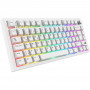 Sharkoon SGK55W SKILLER Bezprzewodowa Klawiatura Gamingowa, Układ 75%, PBT Keycaps, Biała