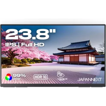 JAPANNEXT 60.5 cm (23.8 inch) JN-MD-IPS238F-C6 Full HD IPS Monitor z HDMI i USB-C, Czarny