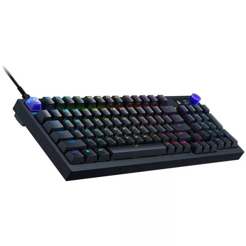 Klawiatura gamingowa Logitech G316 X 98, układ węgierski, czarna, przewodowa, Lightsync RGB