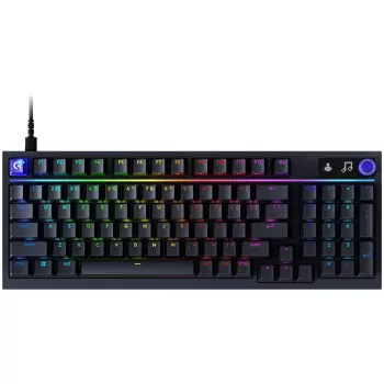 Klawiatura gamingowa Logitech G316 X 98, układ węgierski, czarna, przewodowa, Lightsync RGB