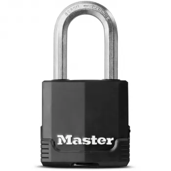 Master Lock M115EURDLF Excell Kłódka Laminowana, Szerokość Korpusu 49 mm, Długość Kabłąka 38 mm, Różne Klucze, Powłoka Ochronna, do Bram, Garaży, Ogrodzeń