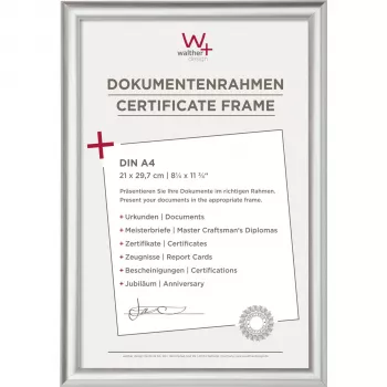 WALTHER Trendstyle KP130S Ramka na zdjęcia 21x29,7 cm DIN A4 Plastik Srebrny
