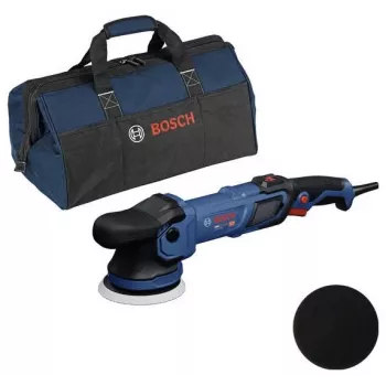 BOSCH GPX9-125S Zestaw polerki rotacyjnej z piankową nakładką i polerską osłoną, 18V akumulatorowa (samo narzędzie)