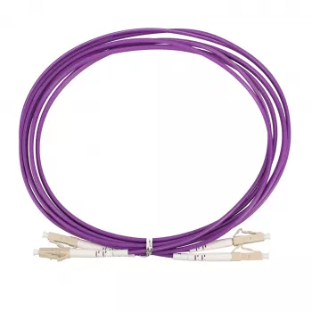 Extralink LC/UPC do LC/UPC Patchcord, Multimod OM4 Duplex, 1m, LSZH, Aqua