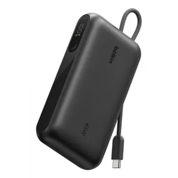 Belkin BoostCharge 10K PD45W Display Power Bank z kablem USB-C, 10000mAh, czarny