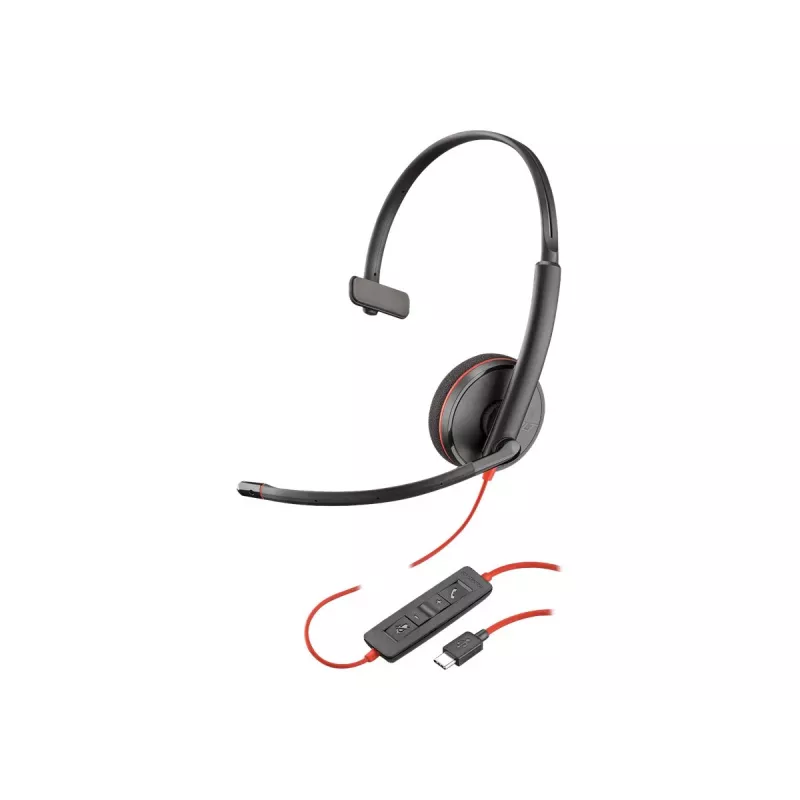 Poly Blackwire C3210 USB-C Single Ear Headset (209748-22)
