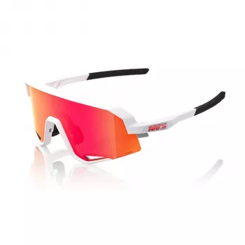 100% Speedlab Slendale - Okulary przeciwsłoneczne z soczewkami HiPER Multilayer Mirror, kolor Soft White