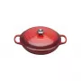 Le Creuset Signature Żeliwny Płaski Garnek 30 cm Wiśniowa Czerwień