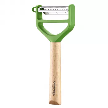 OPINEL T-Duo Y-Peeler ze stali nierdzewnej, zielony buk