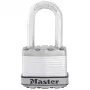 Kłódka laminowana Master Lock M1EURDLFCC z ochroną antykorozyjną, kabłąk z węglika boru, średnica 8 mm, szerokość korpusu 48 mm, różne klucze, 2 klucze, odporna na warunki atmosferyczne, poziom bezpieczeństwa 8/10