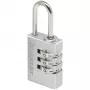 Master Lock 7620EURDCC Kłódka szyfrowa, korpus aluminiowy, kabłąk ze stali hartowanej, 4-cyfrowy, z możliwością resetowania, szerokość korpusu 50 mm, średnica kabłąka 8 mm, srebrno-szary