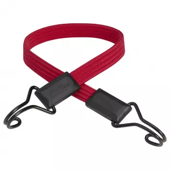 Master Lock Flat Bungee Cord Twin Wire 3224EURDAT - 60 cm, 2-Pack, Black/Yellow