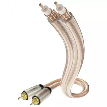 IN-AKUSTIK Star Audio Przewód Audio RCA Męski do RCA Męski 1,5m Czarny