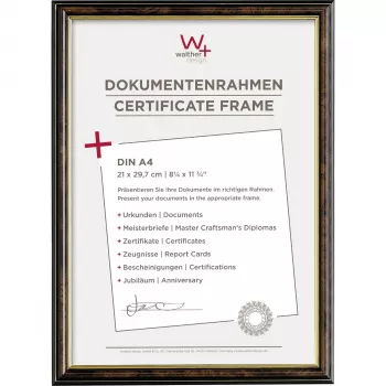 WALTHER Smell DIN A4 Plastikowy segregator z szybkim zapięciem Orzech JD130N
