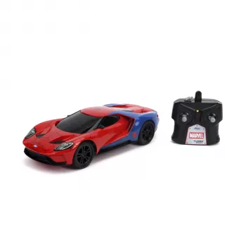 Jada Toys Marvel Spider-Man RC 2017 Ford GT 1:16 2.4 GHz Beginner Model Car