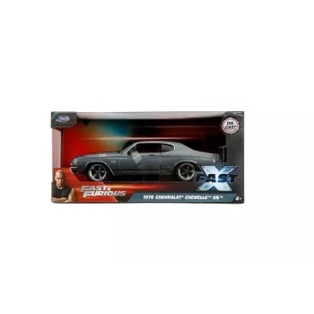 Jada Toys Fast & Furious 1970 Chevrolet Chevelle SS 1:24 Die-Cast Model Car - Gunmetal Grey