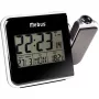Mebus 42425 Projektorowy Budzik - Cyfrowy LCD, 12/24h, Temperatura, Czarno-Szary