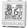 MEBUS 56813 Budzik cyfrowy - Biały - Prostokątny - 12/24h - °C/°F