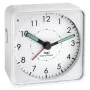 TFA 60.1510.02 Picco RC Alarm Clock - Kwarcowy Analogowy - Biały - Plastik - Zasilany Bateryjnie - Drzemka i Podświetlenie
