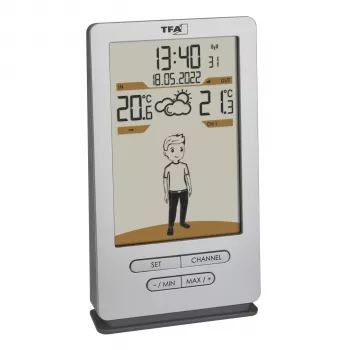 TFA WEATHER JACK 35.1166.54 Bezprzewodowa stacja pogodowa z prognozą na 12-24 godziny
