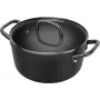 ZWILLING Milano Garnek do gotowania z pokrywą szklaną 24 cm, czarny